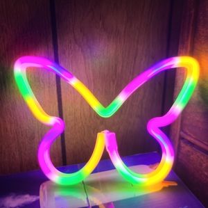Colorful Butterfly LED Neon Light NIB